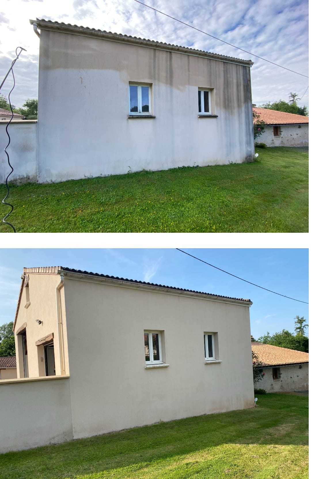 Avant / Après facade de maison